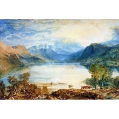 Ullswater Lake from Gowbarrow Park, Cumberland Painting Reproduction