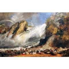Fall of the Rhine at Schaffhausen Painting Reproduction