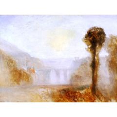 The Ponte Delle Torri, Spoleto Painting Reproduction