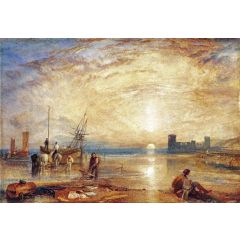 Flint Castle, North Wales Painting Reproduction