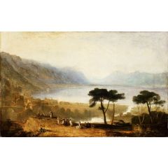 Lake of Geneva from Montreux Painting Reproduction