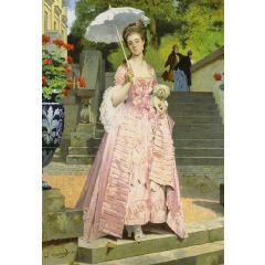 Midday Stroll Painting Reproduction