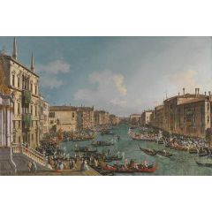 A Regatta on the Grand Canal Painting Reproduction