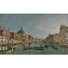 Venice: The Upper Reaches of the Grand Canal with S. Simeone Piccolo Painting Reproduction