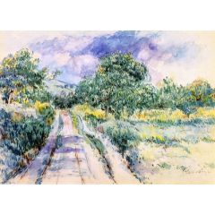 Through the Fields Painting Reproduction