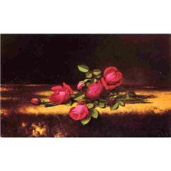 Jaqueminot Roses Painting Reproduction