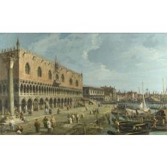 Venice: The Doge’s Palace and the Riva degli Schiavoni Painting Reproduction