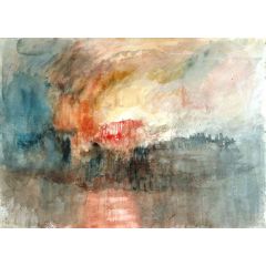 The Burning of the Houses of Parliament Painting Reproduction