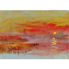 The Scarlet Sunset Painting Reproduction