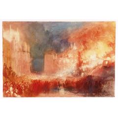 The Burning of the Houses of Parliament Painting Reproduction