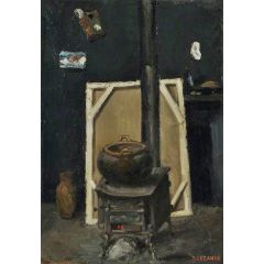 The Stove in the Studio Painting Reproduction