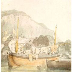 Dover, harbour and shipping Painting Reproduction