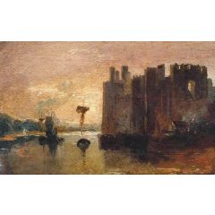 Caernarvon Castle Painting Reproduction