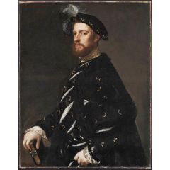 Portrait of a Man Holding a Book Painting Reproduction
