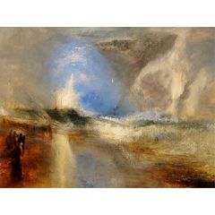 Rockets and Blue Lights (Close at Hand) to Warn Steam Boats of Shoal Water Painting Reproduction