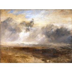 Breakers on a Flat Beach Painting Reproduction