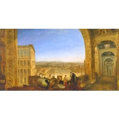 Rome, from the Vatican. Raffaelle, Accompanied by La Fornarina, Preparing his Pictures for the Decor Painting Reproduction