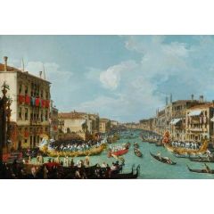 Regatta on the Grand Canal, Venice, Italy Painting Reproduction