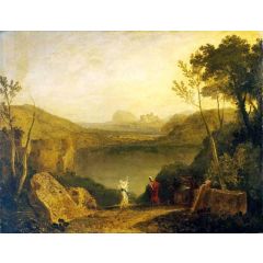 Aeneas and the Sibyl, Lake Avernus Painting Reproduction