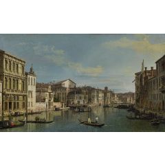 The Grand Canal from Palazzo Flangini to Campo san Marcuola Painting Reproduction