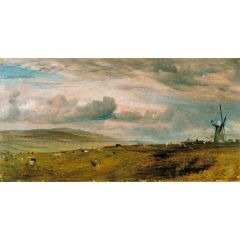 A Windmill near Brighton Painting Reproduction