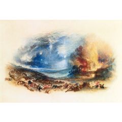 The Field of Waterloo Seen from Hougoumont Painting Reproduction