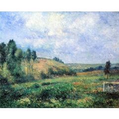 Landscape, near Pontoise Painting Reproduction