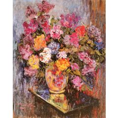 Vase of Flowers Painting Reproduction