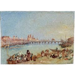 Orléans from the Quai Neuf Painting Reproduction