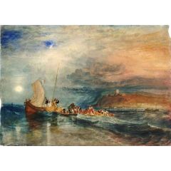 Folkestone from the Sea Painting Reproduction