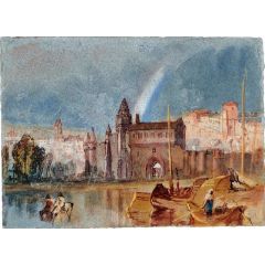 Tours Outskirts, The Ruined Abbey of Marmoutier Painting Reproduction