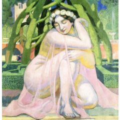 Bathsheba Bathing in the Gardens of Grenade Painting Reproduction