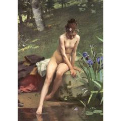 The Little Shepherdess Painting Reproduction