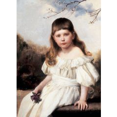 Portrait of Gloria Roberts Painting Reproduction