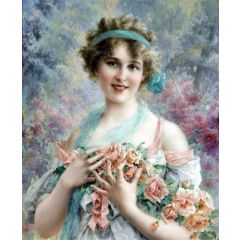 The Rose Girl Painting Reproduction