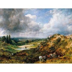 Hampstead Heath, Branch Hill Pond Painting Reproduction
