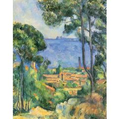 View of l’Estaque and the If Castle Painting Reproduction
