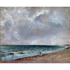 Seascape Study: Brighton Looking West Painting Reproduction