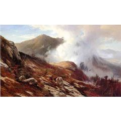 Half-Way Up Mt. Washington Painting Reproduction