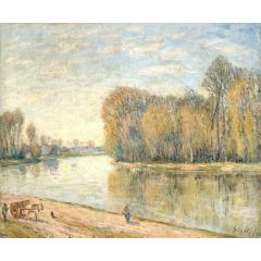 Les Bords du Loing Painting Reproduction