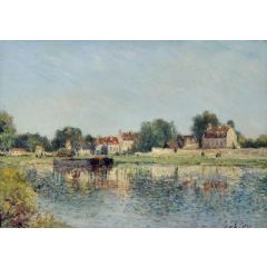 Le Barrage at Saint-Mammes Painting Reproduction