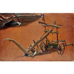 Studies of Two Ploughs Painting Reproduction