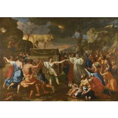 Adoration of the Golden Calf Painting Reproduction