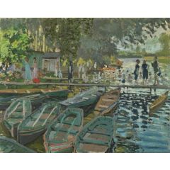 Bathers at La Grenouillere Painting Reproduction