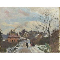 Fox Hill, Upper Norwood, London, under Snow Painting Reproduction
