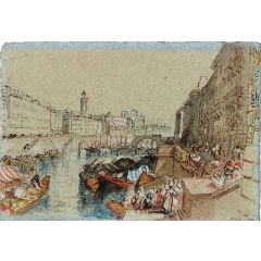 Nantes from the Ile Feydeau Painting Reproduction