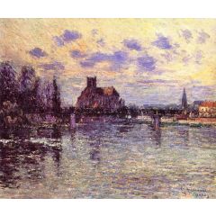 The Auxerre Cathedral Painting Reproduction