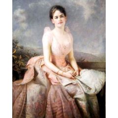 Portrait of Juliette Gordon Low Painting Reproduction