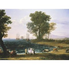 Coast Scene with the Rape of Europa Painting Reproduction