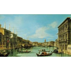 Venice: The Grand Canal from the Palazzo Vendramin Calergi towards S. Geremia Painting Reproduction